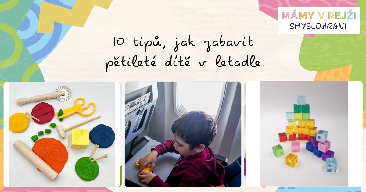 10 tipů, jak zabavit pětileté dítě v letadle
